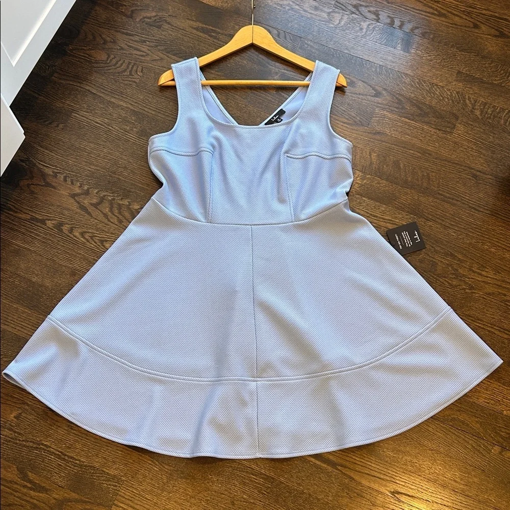 Lulus Home‎ Before Daylight Periwinkle Blue Sleeveless Skater Dress Sz 1X